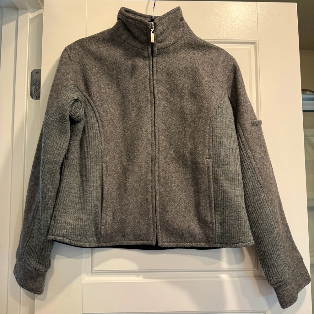 Vintage Sunice Wool Blend Jacket Womens Small Warm Fully‎ Lined Cropped Boxy Fit